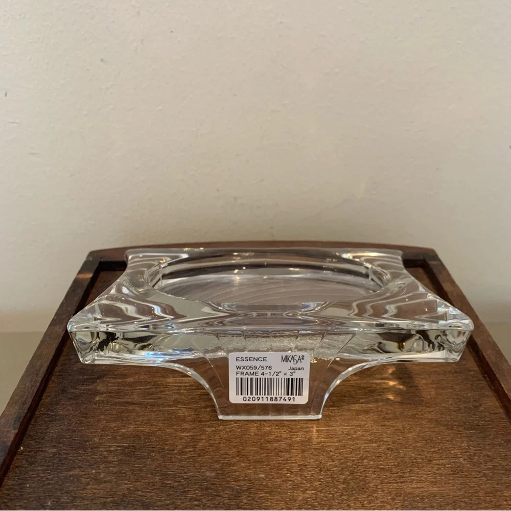 VTG Mikasa Essence Crystal Glass Picture Frame.